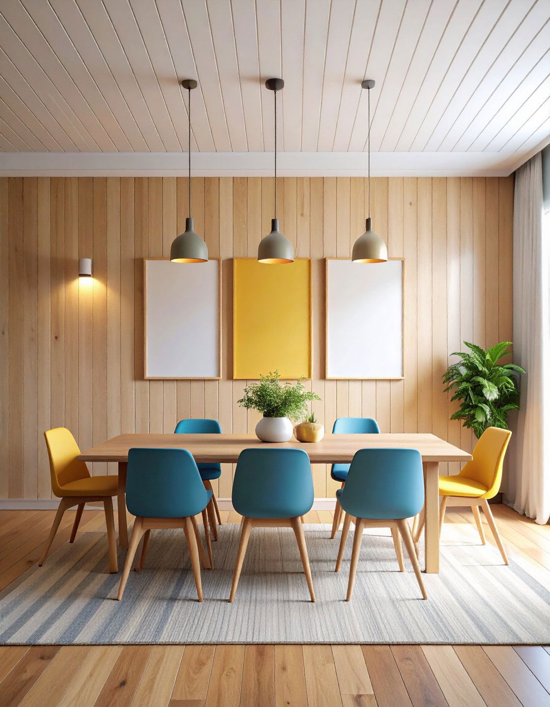 Shiplap Framed Artwork Gallery - 20 Shiplap Dining Room Wall Ideas