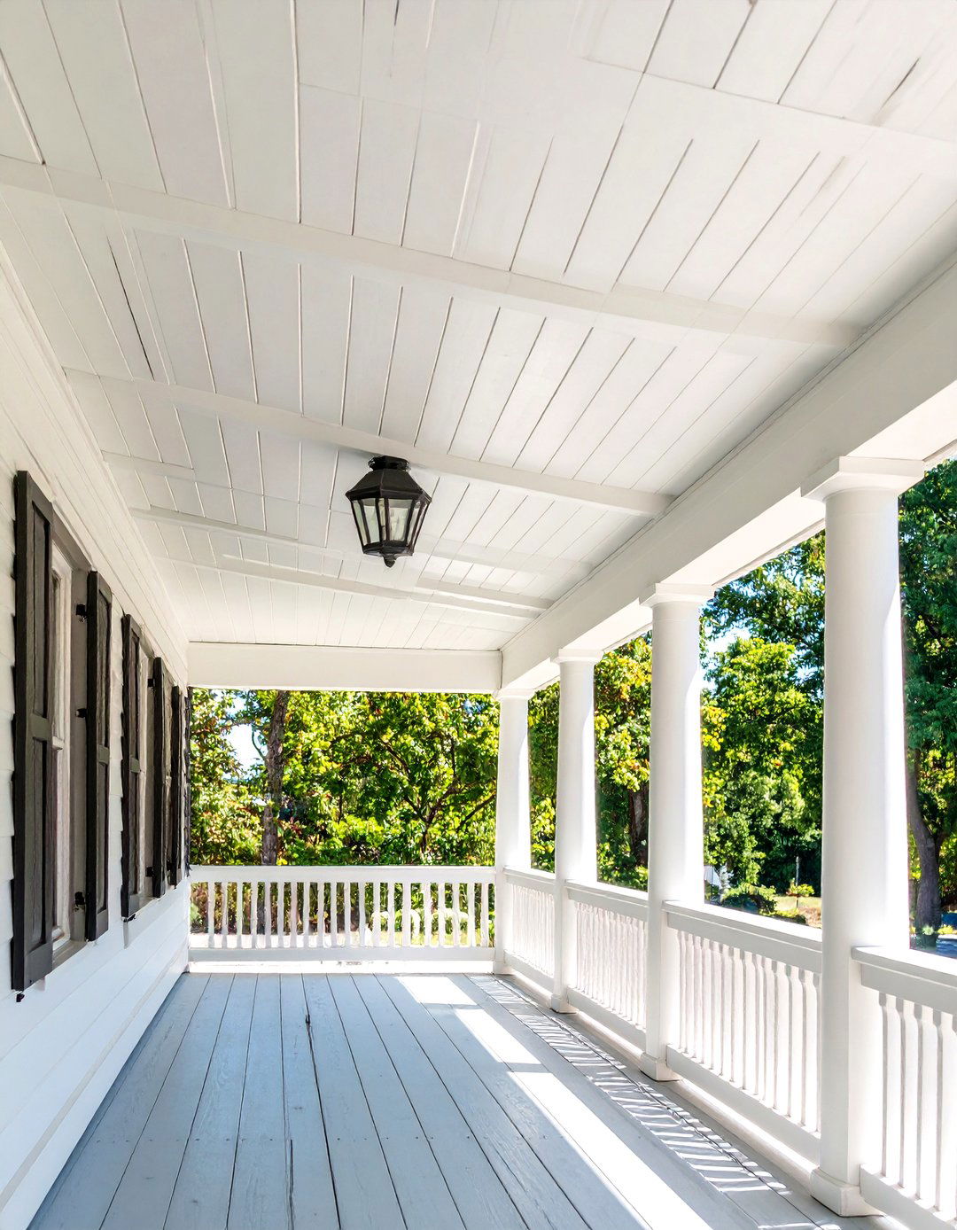 Shiplap Porch Ceiling - 20 Porch Ceiling Ideas