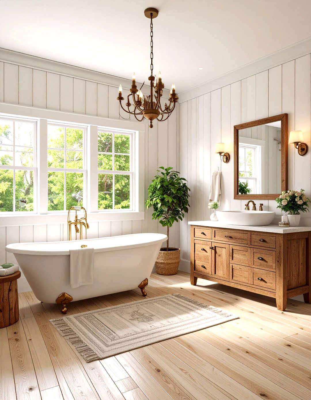 Shiplap Sanctuary Modern Farmhouse Bathroom - 20 Modern Farmhouse Bathroom Ideas