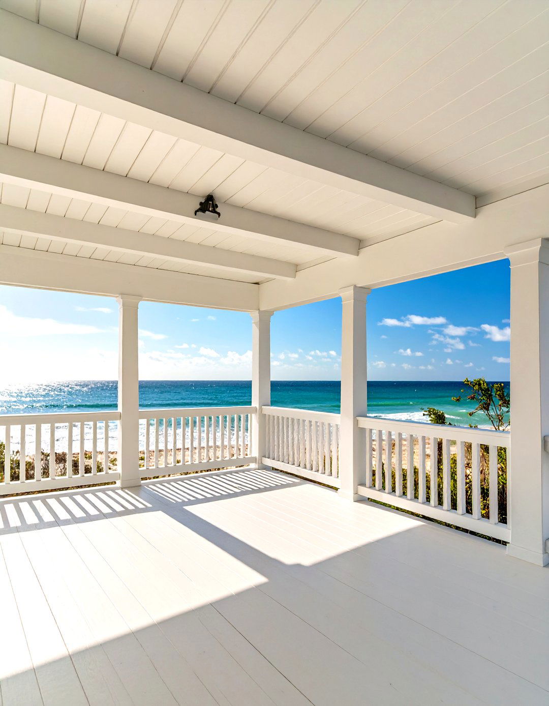 Shiplap Vinyl Ceiling for Coastal Vibes - 20 Vinyl Porch Ceiling Ideas