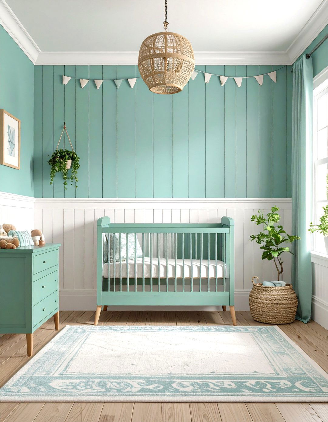 Shiplap Wainscoting - 20 Wainscoting Nursery Ideas