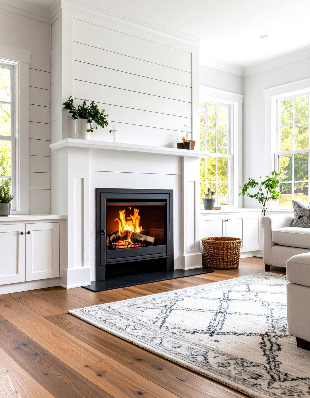 Shiplap Wood Stove Surround - 20 Wood Stove Surround Ideas