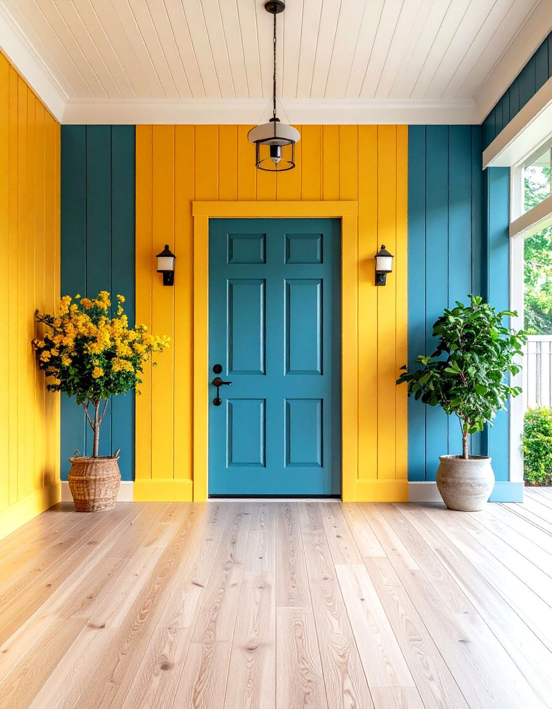 Shiplap and Board and Batten Combination - 20 Shiplap Wall Entryway Ideas