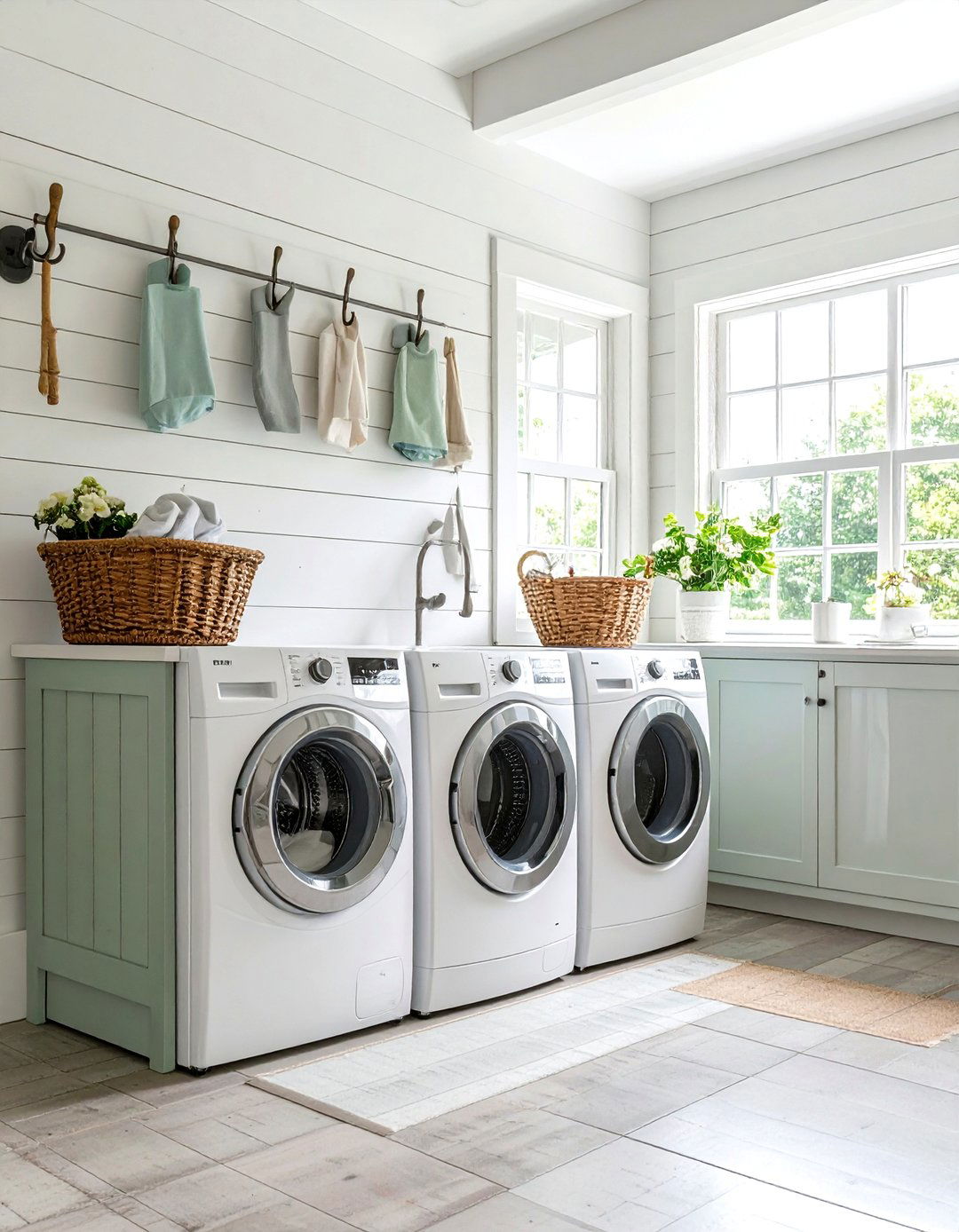 Shiplap or Beadboard Walls - 20 Vintage Laundry Room Decor Ideas