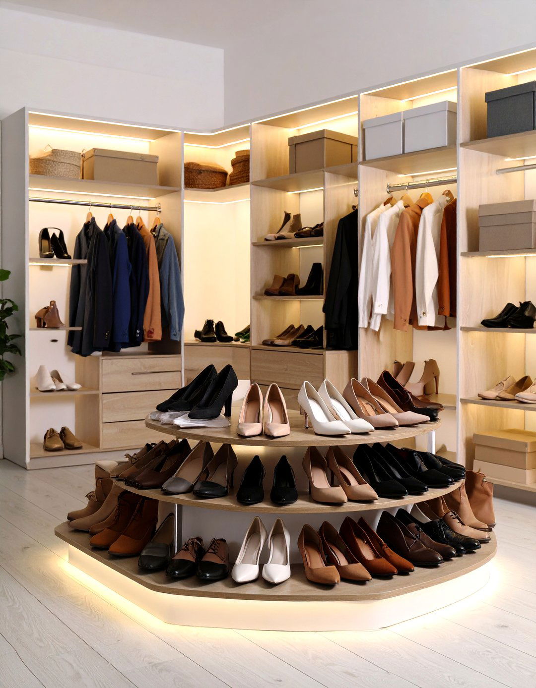 Shoe Display Storage Closet Island - 20 Closet Island Ideas