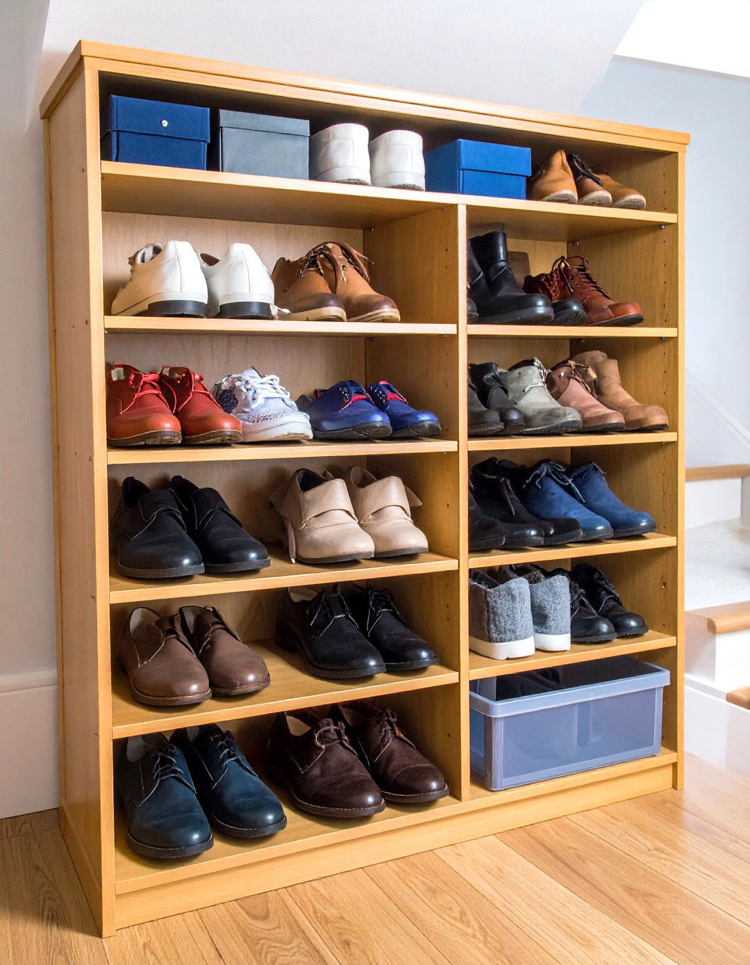 Shoe Organizer Cubbies - 20 Under Stair Storage Ideas