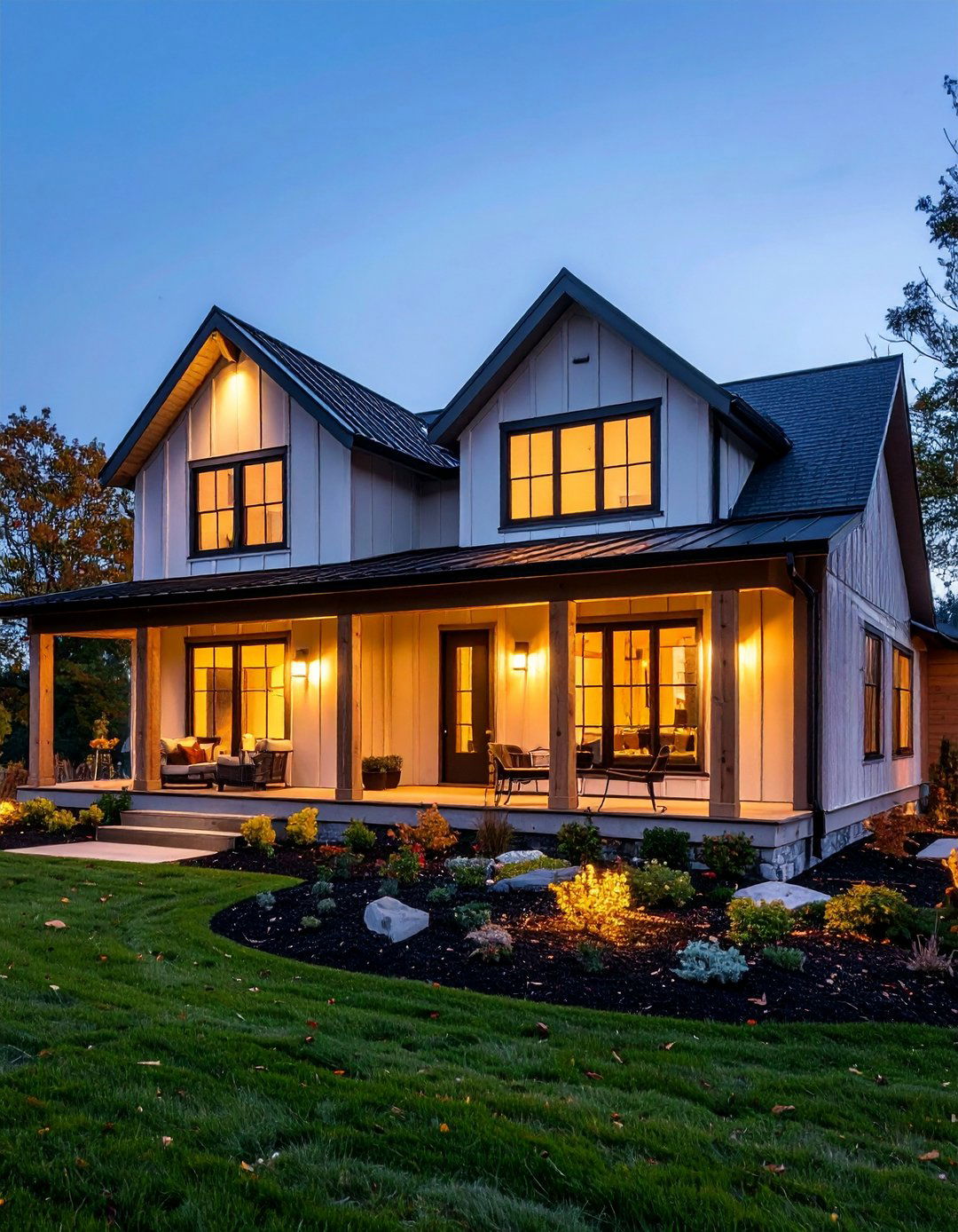 Showcase Black Windows on a Board and Batten Exterior - 20 Aesthetic House Exterior Ideas