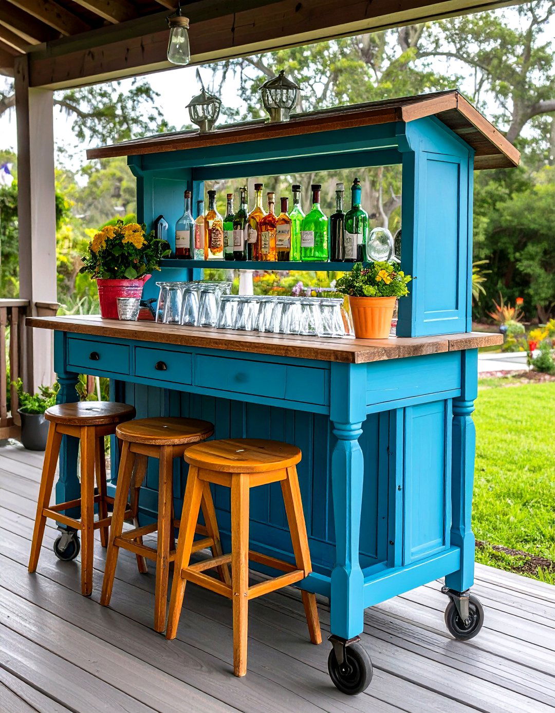 Side Tables and Drink Stations - 20 Southern Front Porch Ideas