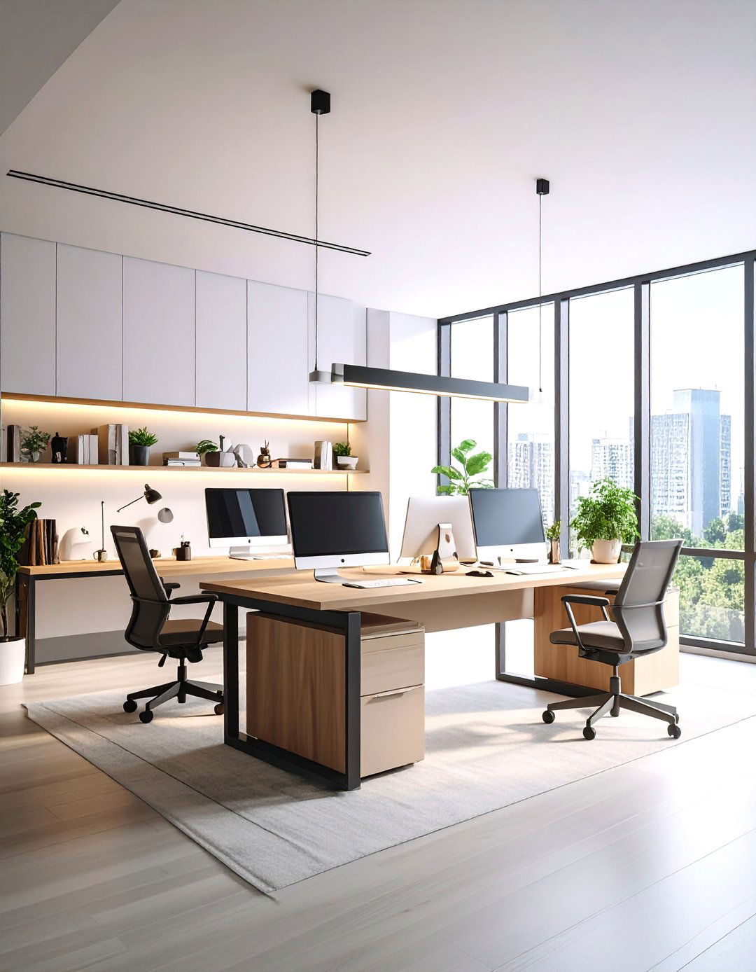 Side by Side Home Office for Couples Layout - 20 Home Office for Couples Ideas and Designs