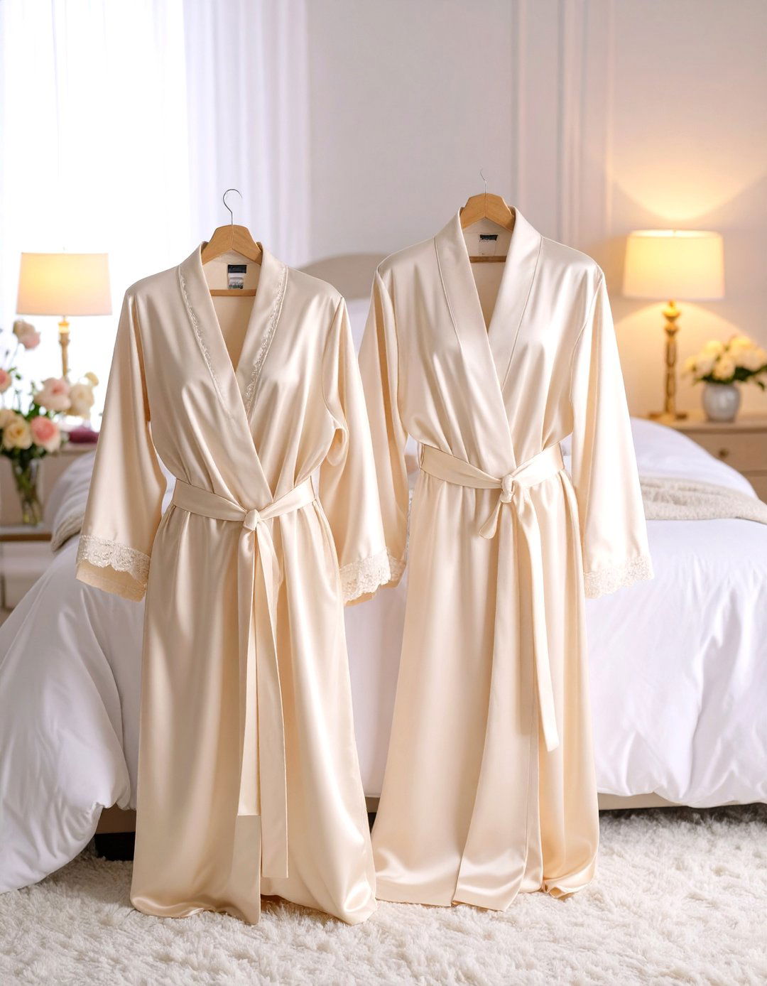 Silk Wedding Gift Sleepwear and Robe Ensemble - 20 Wedding Gift Ideas for Bride