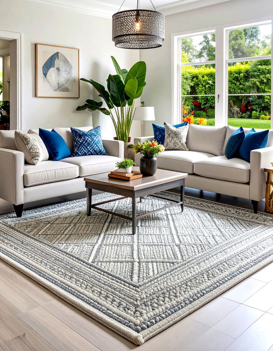 Silver Area Rugs - 20 Silver Living Room Ideas