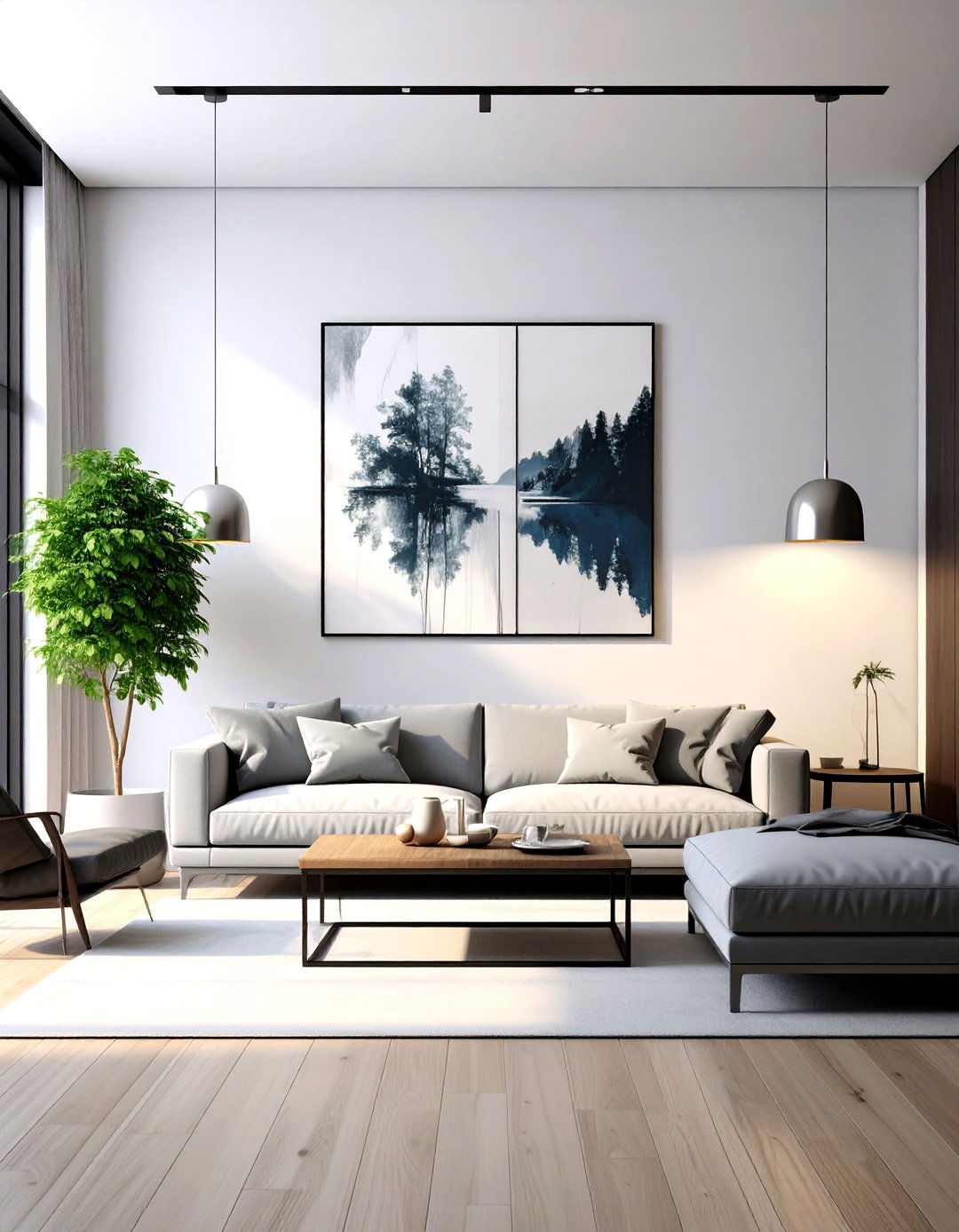 Silver Artwork and Wall Decor - 20 Silver Living Room Ideas