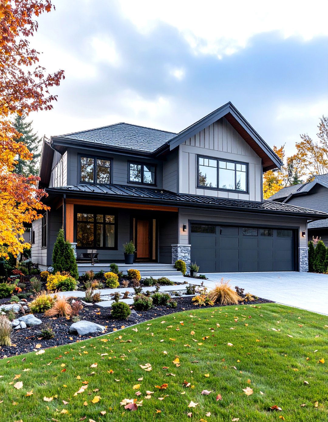 Silver Drop Greige Paint Creates Airy Modern Appeal - 20 Greige Paint Colors for Exteriors