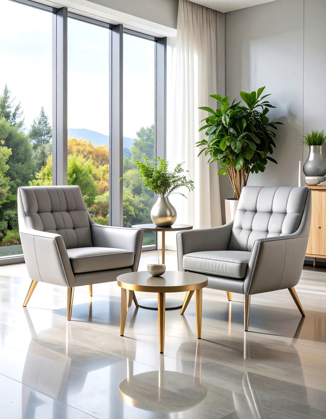 Silver Furniture Pieces - 20 Silver Living Room Ideas