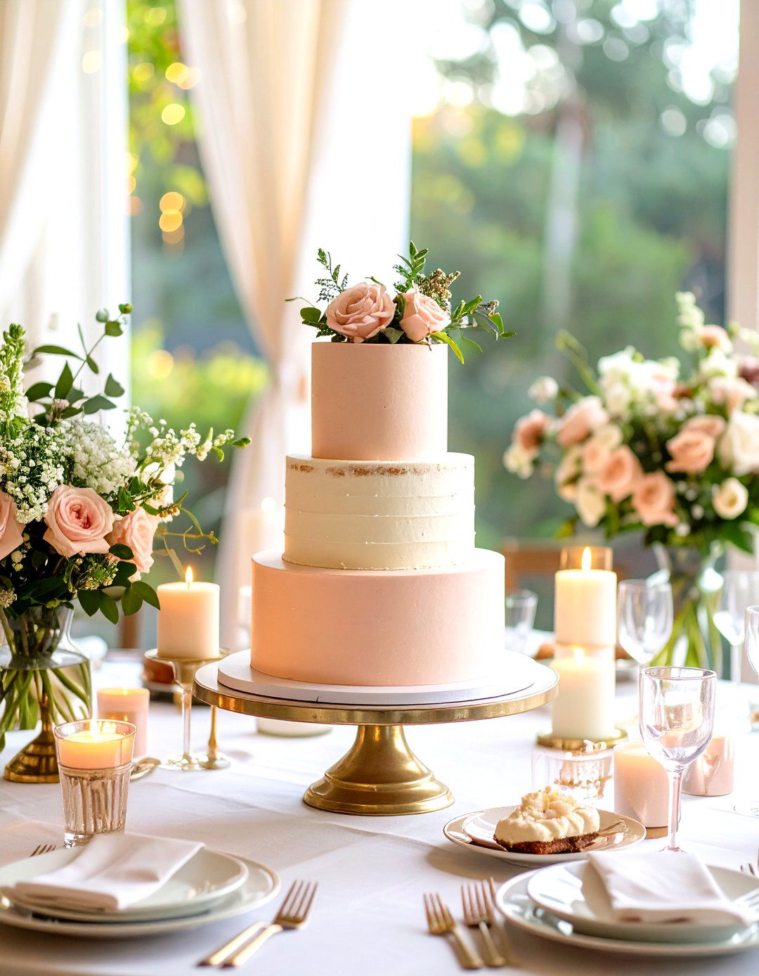 Single Colored Tier - 20 Small Wedding Cake Ideas