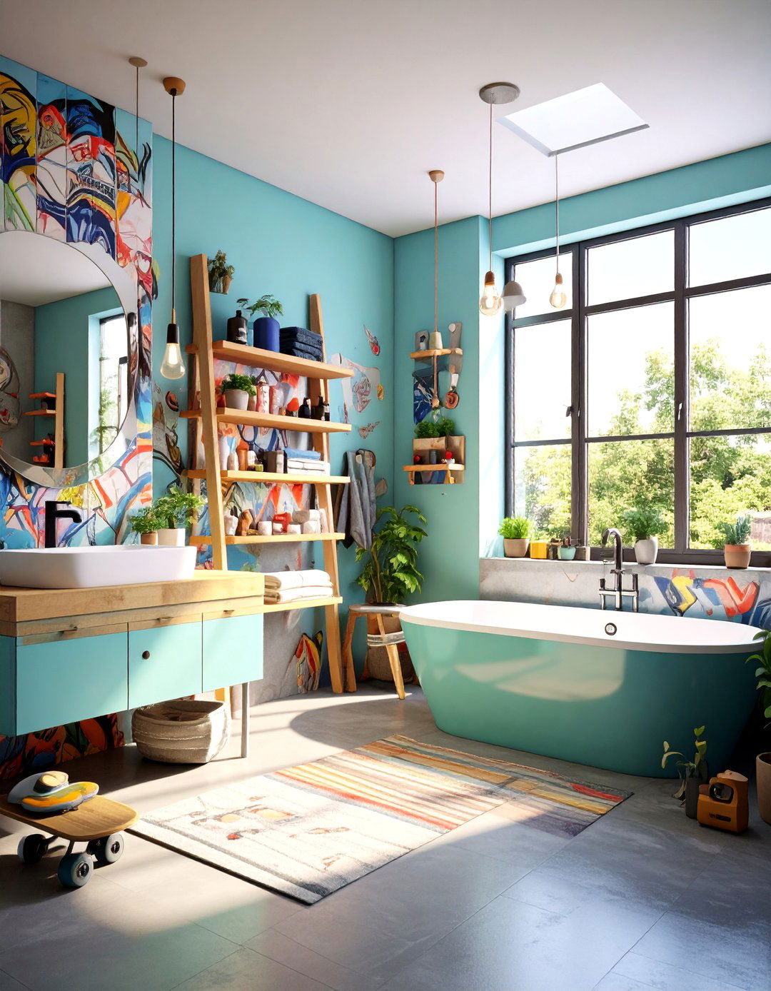 Skateboard Urban Boy Bathroom Culture - 20 Boy Bathroom Ideas