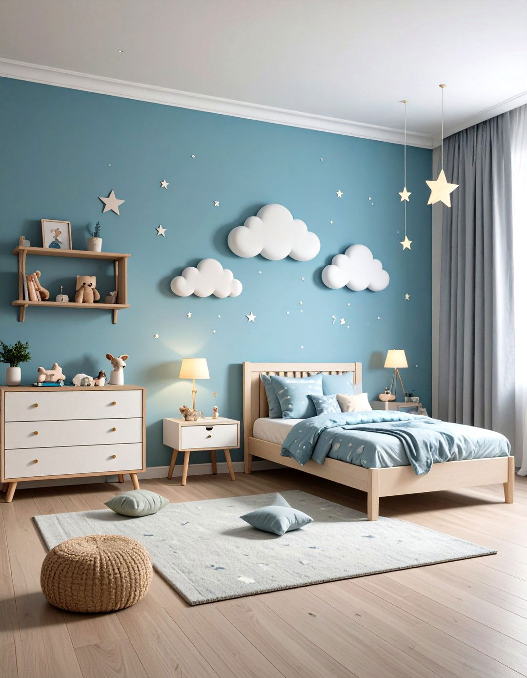 Sky Blue Childrens Dream Room - 20 Sky Blue Bedroom Ideas