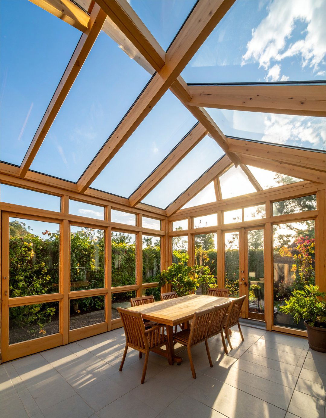 Skylight Ceilings Flooding Your Rustic Sunroom - 20 Rustic Sunroom Ideas