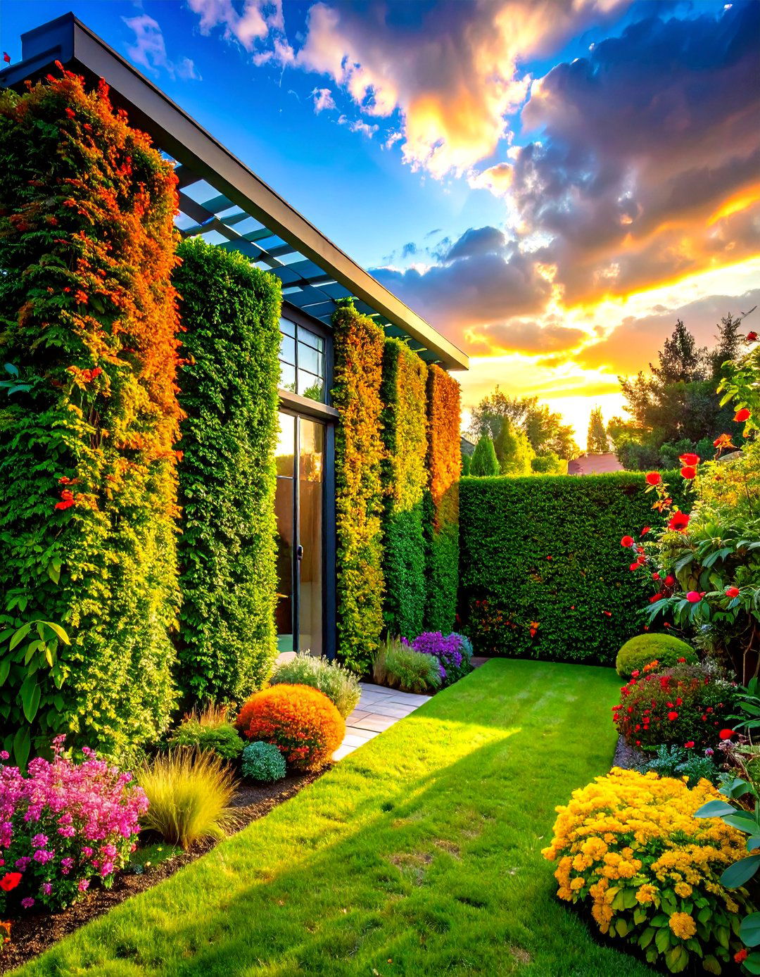 Skylight Screen for Neighbor Proofing - 20 Front Yard Boxwood Shrubs