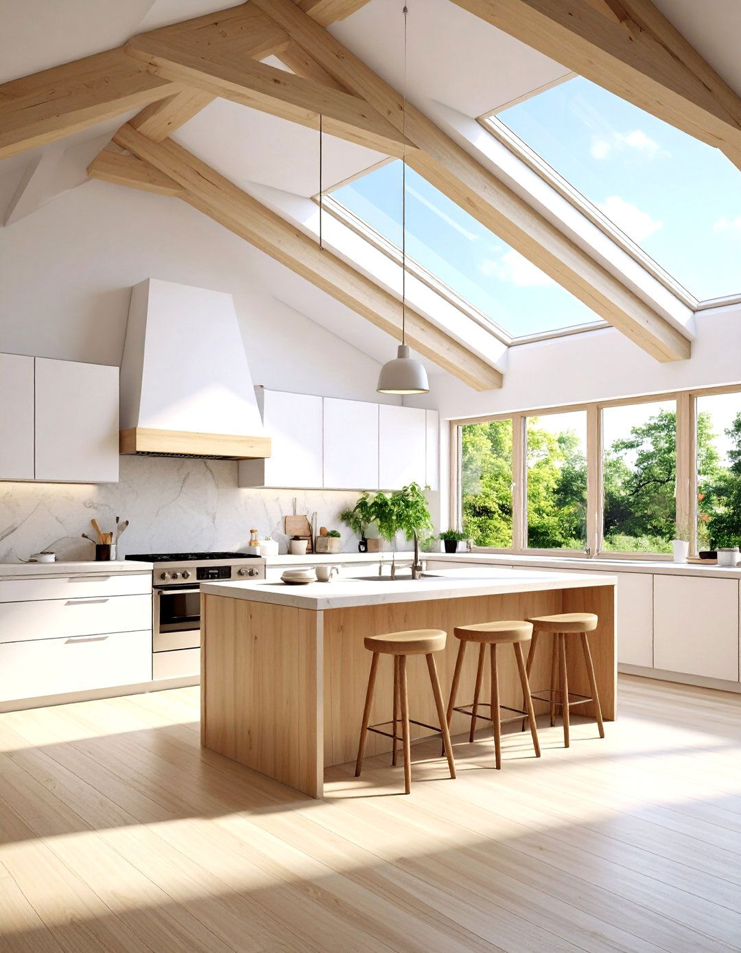 Skylights and Clerestory Windows - 20 Vaulted Ceiling Kitchen Ideas