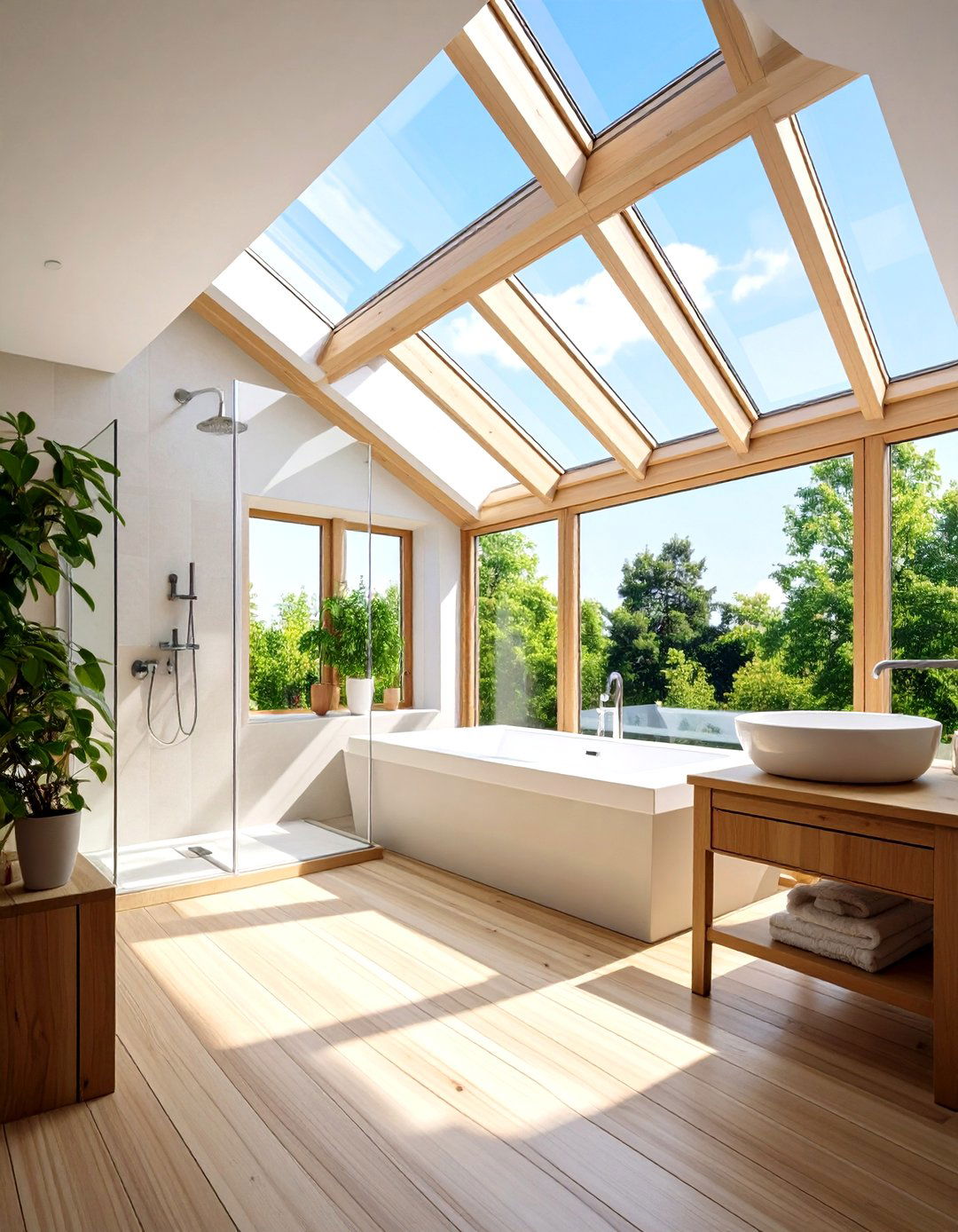 Skylights and Solar Tubes - 20 Shower Lighting Ideas