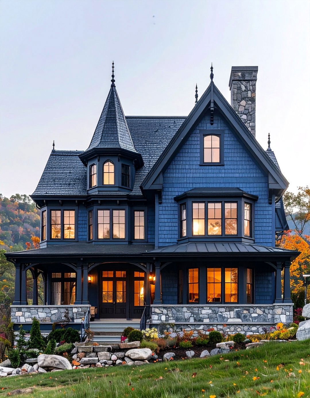 Slate Blue Victorian House Color - 20 blue victorian house colors