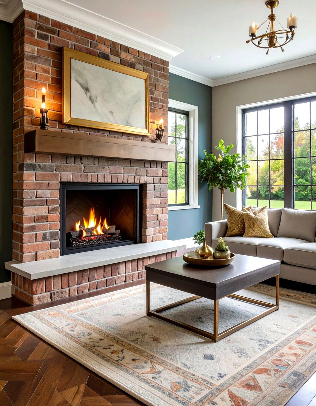 Slate Large Format Tile Fireplace Backsplash Earthiness - 20 Fireplace Backsplash Ideas