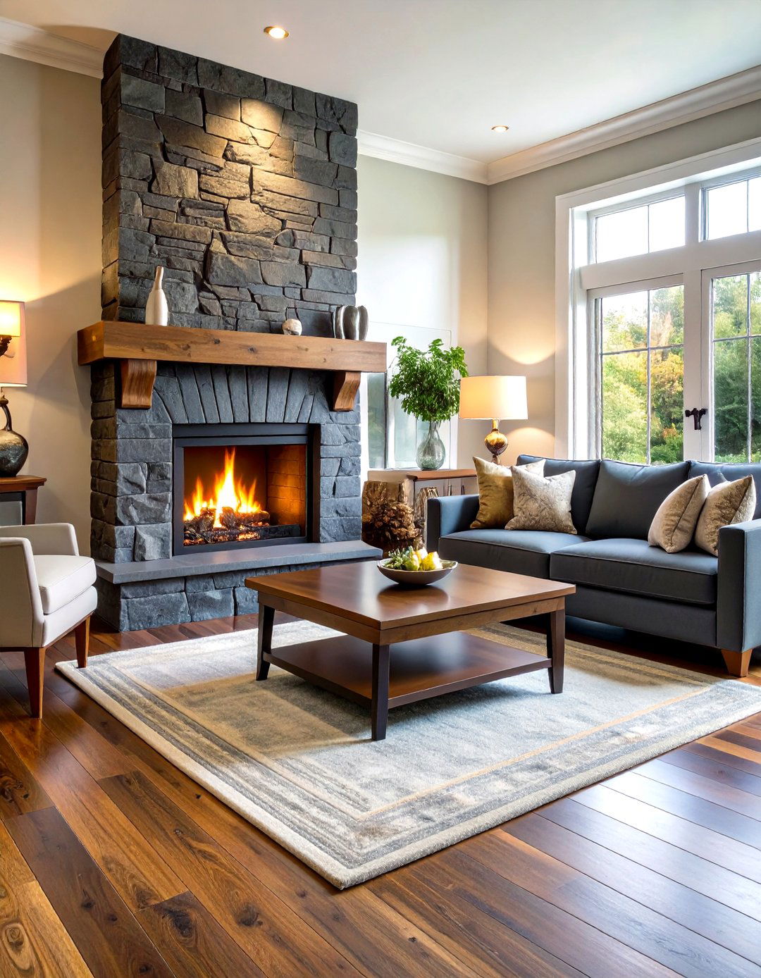 Slate Tile Wood Stove Surround - 20 Wood Stove Surround Ideas
