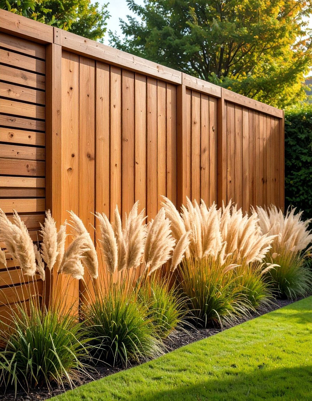 Slatted Timber Screen Garden Wall - 20 Garden Wall Ideas