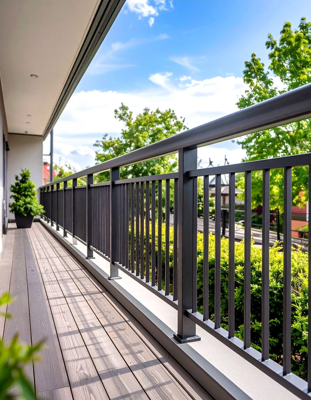 Sleek Aluminum Balcony Railing Designs - 20 Balcony Railing Design Ideas