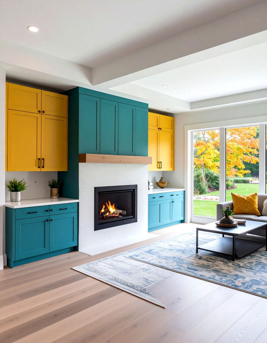 Sleek Flush Cabinetry for Modern Minimalists - 20 Fireplace With Bookshelves