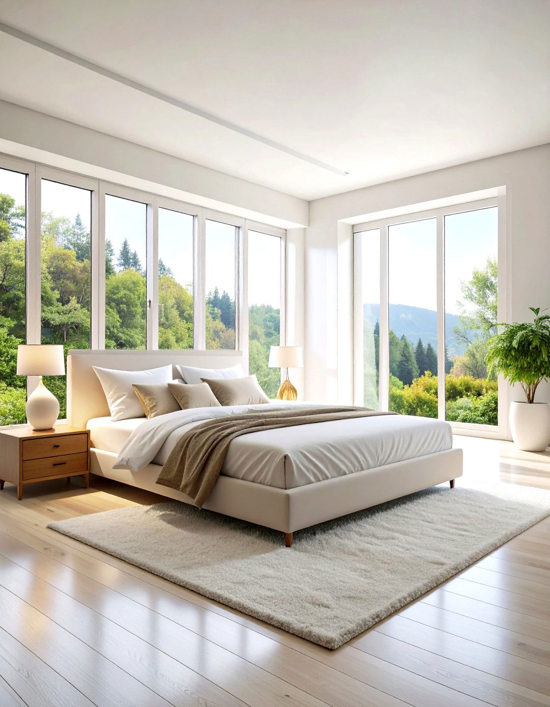 Sleek White Contemporary Window Trim - 20 Modern Window Trim Ideas