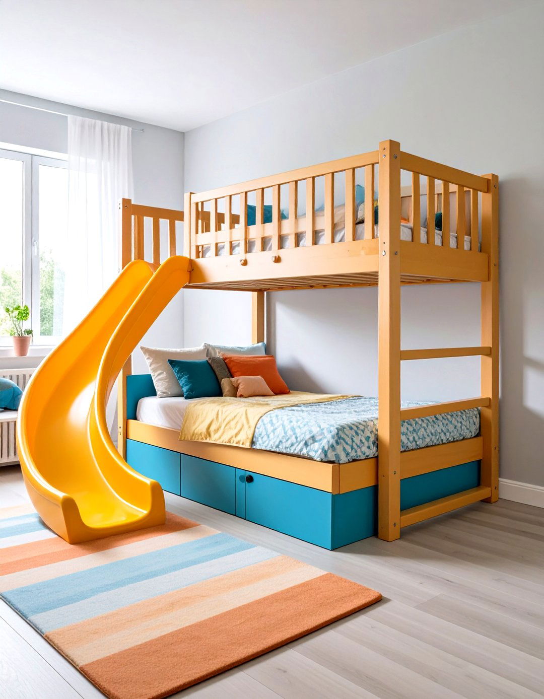 Slide Access Adventure Loft Bed - 20 Loft Bed Ideas