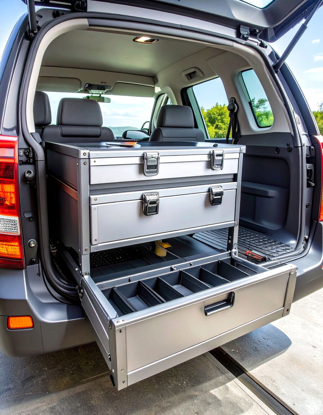 Slide Out Drawer Toolboxes - 20 Truck Bed Storage Ideas