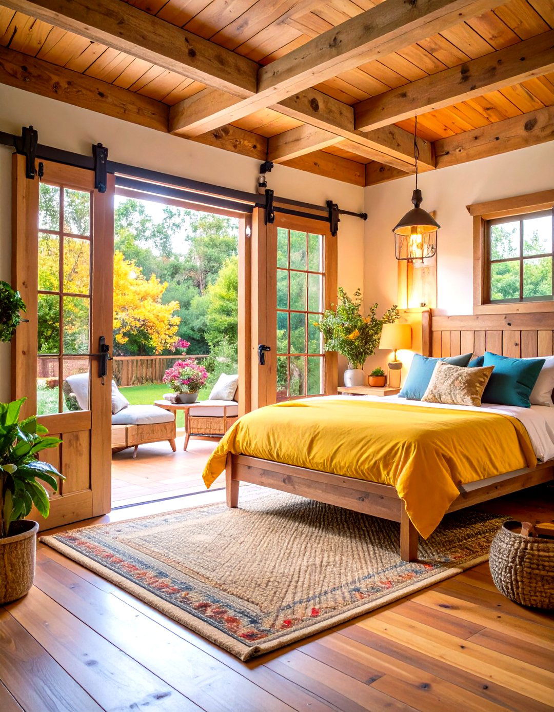 Sliding Barn Doors for Barndominium Room Separation - 20 Rustic Barndominium Interior Design Ideas