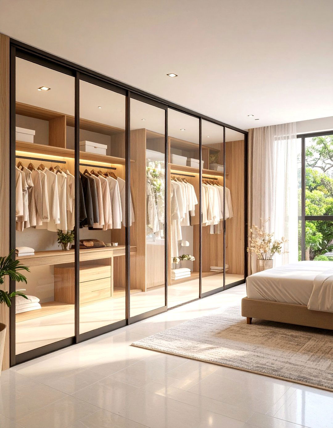 Sliding Glass Divider Dressing Room - 20 Dressing Room Ideas