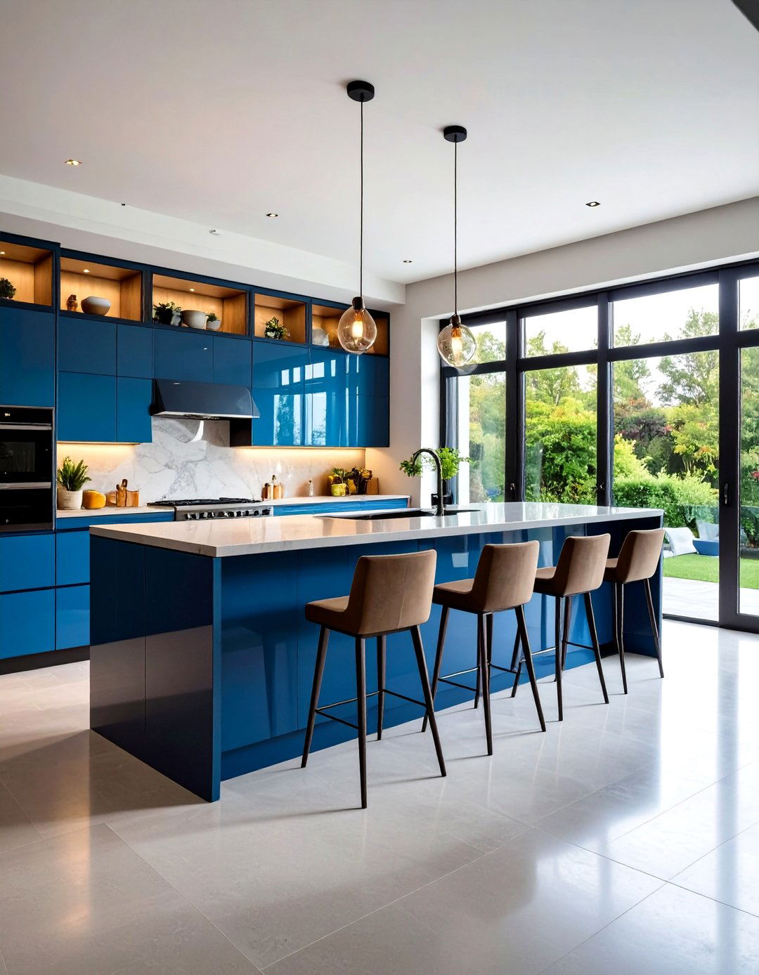 Sliding Modern Style Glass Kitchen Cabinets - 20 Modern Style Glass Kitchen Cabinets