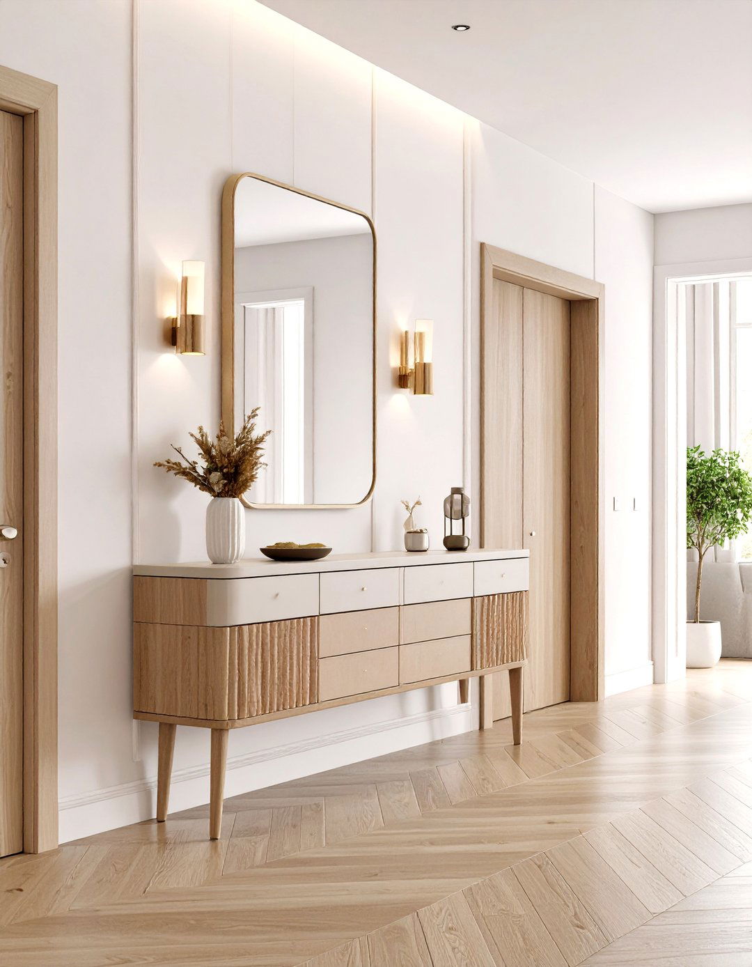 Slim Console Tables to Keep Hallway Clutter Free - 20 Hallway Ideas