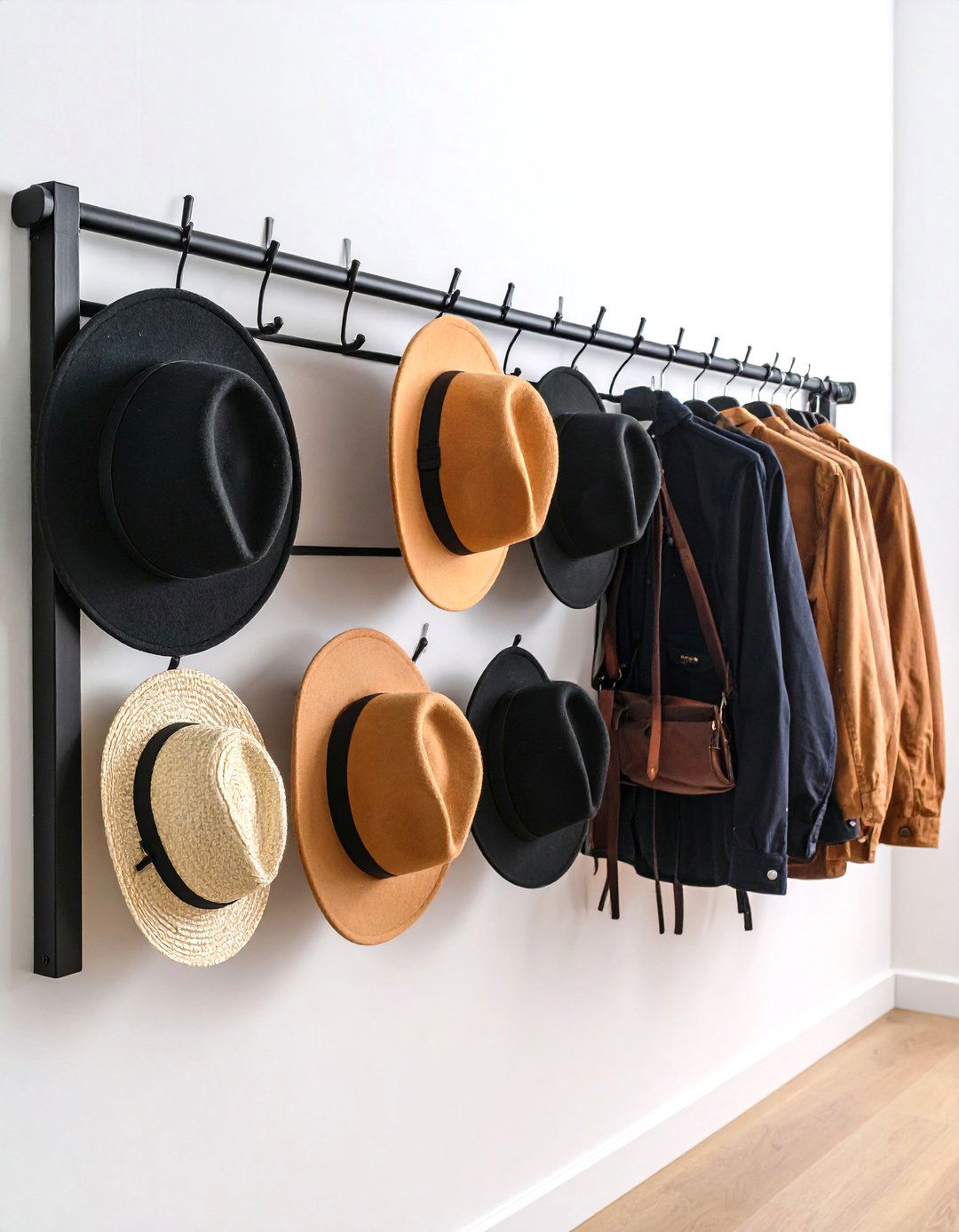 Slim Peg Rail Hat Rack - 20 Hat Rack Ideas