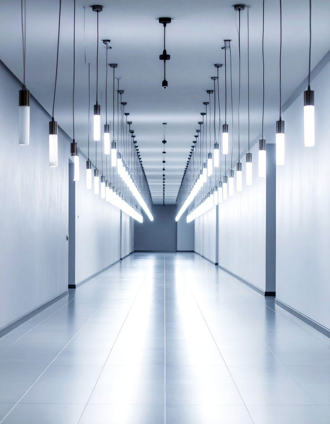 Slim Pendants Hanging Safely in the Hallway - 20 Hallway Lighting Ideas