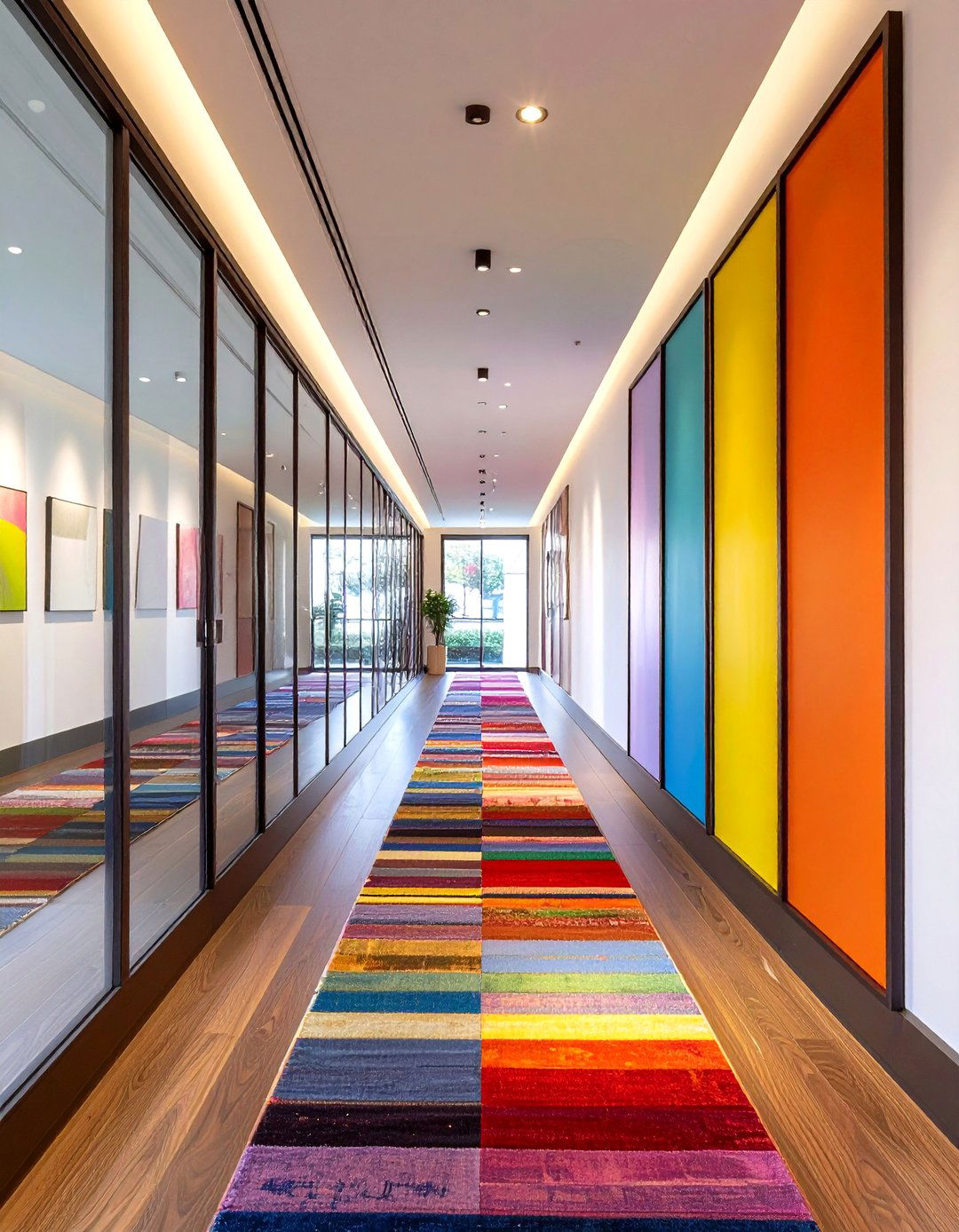 Slim Spaces Hallway Gallery Wall Stretch - 20 Gallery Wall Ideas