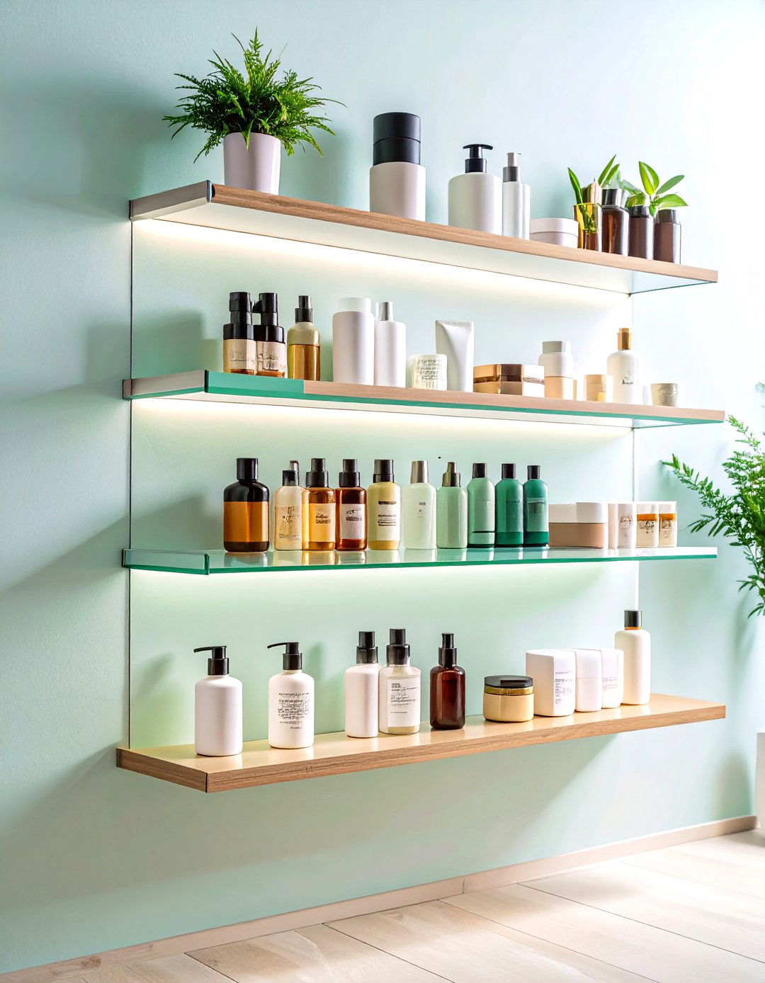 Slim Vertical Pull Out Vanity Tower - 20 vanity organization ideas