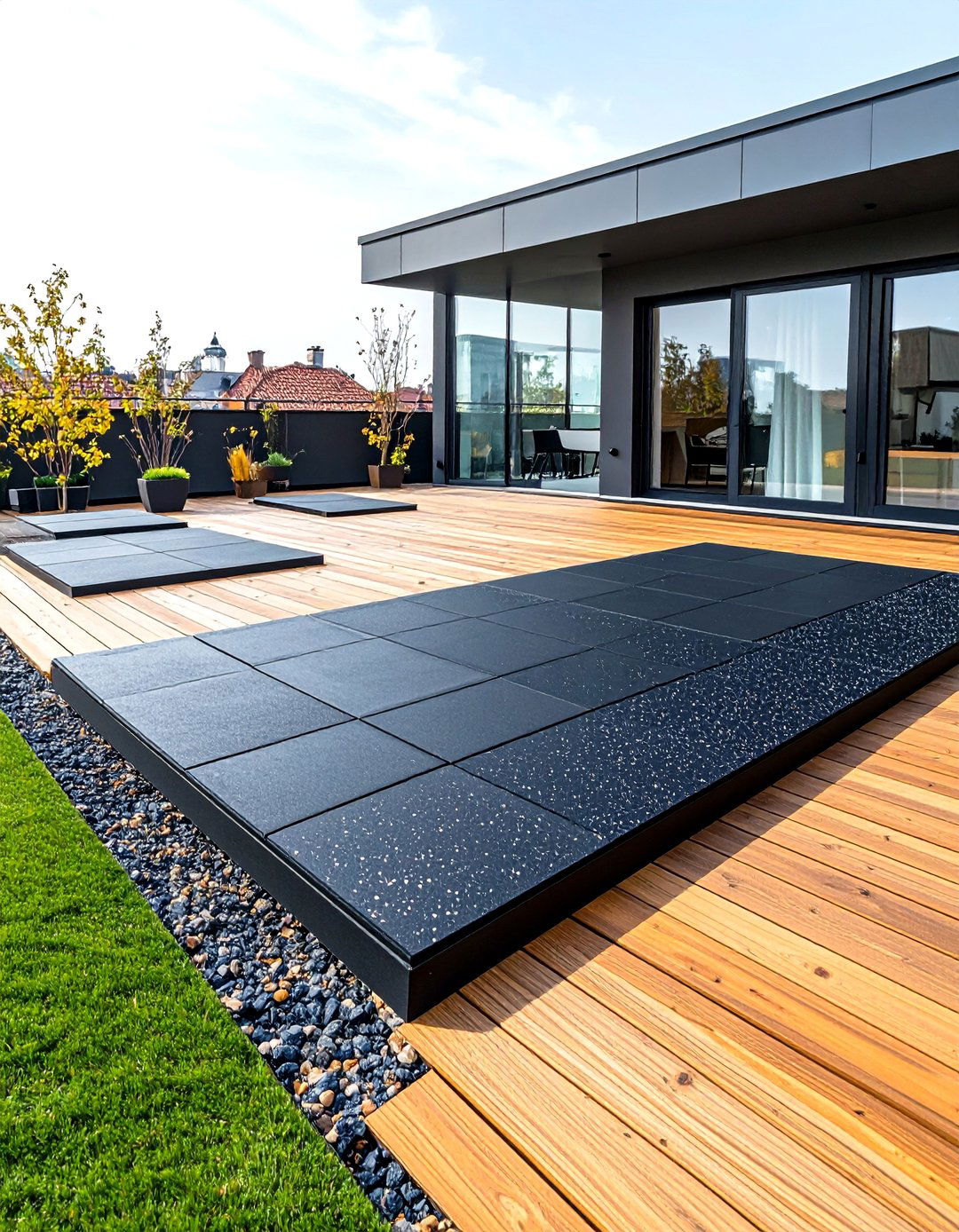 Slip Resistant Rubber Deck Surfaces - 20 Deck Flooring Ideas