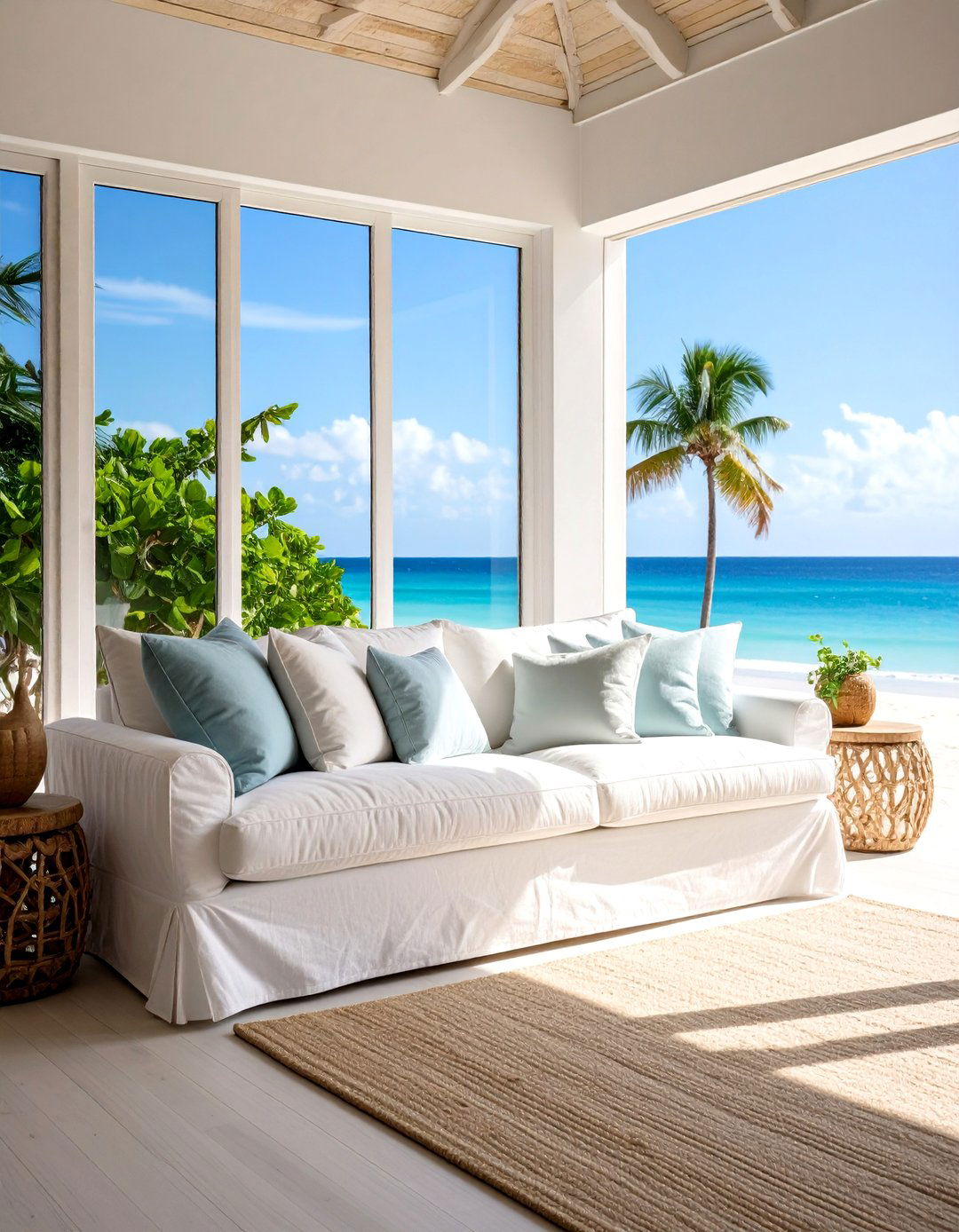 Slipcovered Living Room Couch for Casual Elegance - 20 Living Room Couch Ideas