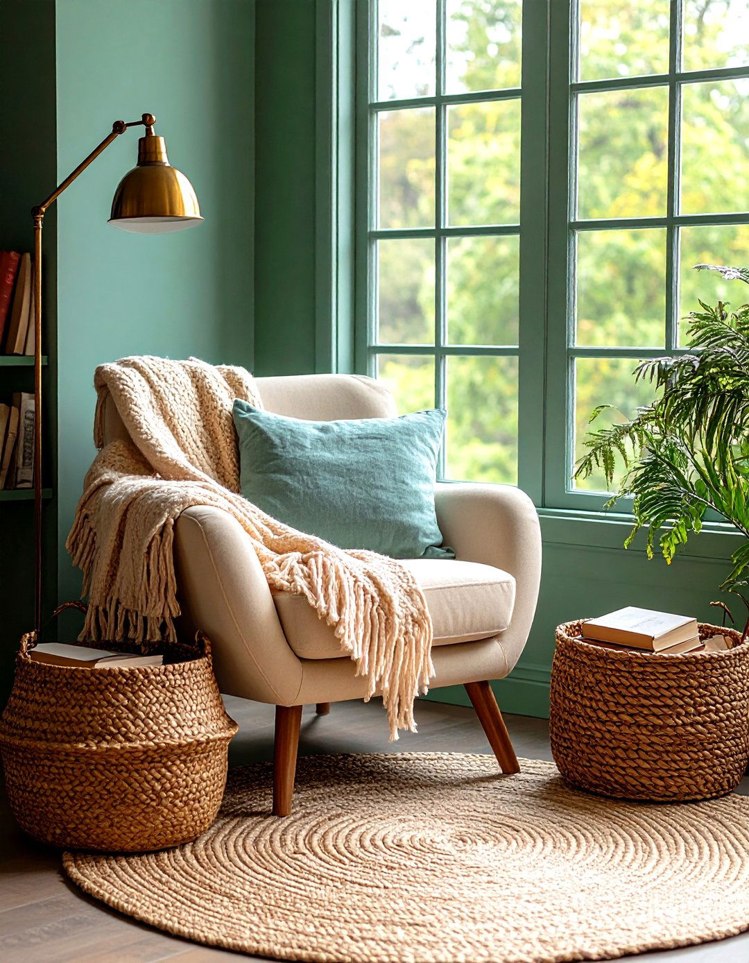 Slipcovered Reading Nooks Offer Sink In Comfort - 20 Farmhouse Decor Ideas