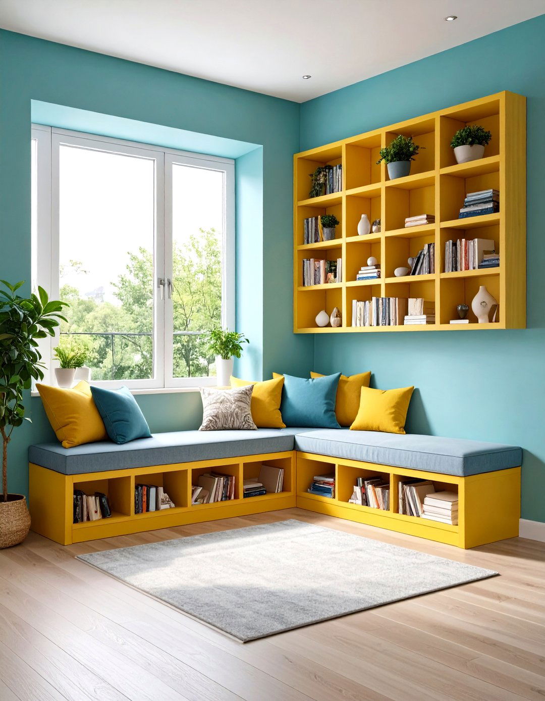Small Apartment Built In Window Seat Storage - 20 small apartment decorating ideas