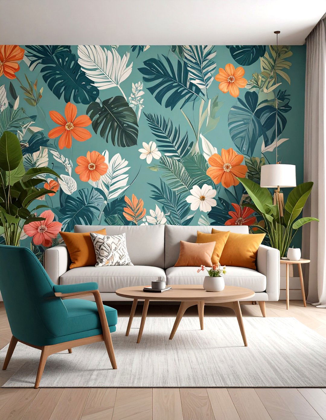Small Apartment Removable Peel and Stick Accent Wall - 20 small apartment decorating ideas