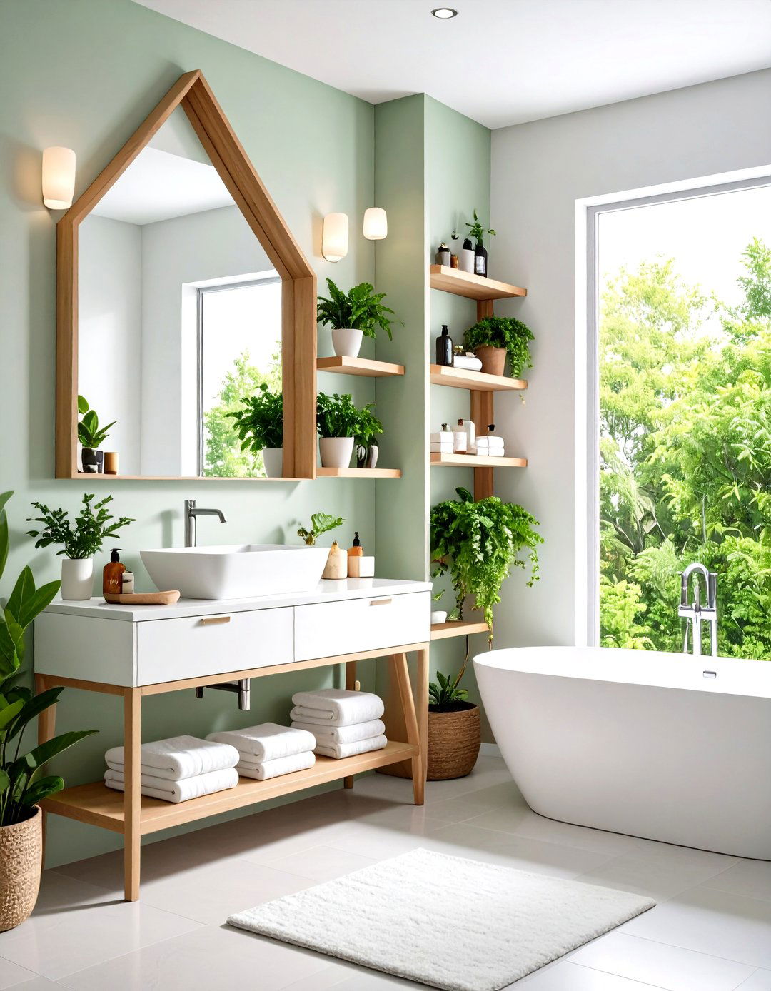 Small Bathroom Corner Niche Shelving Display - 20 Small Bathroom Shelving Ideas