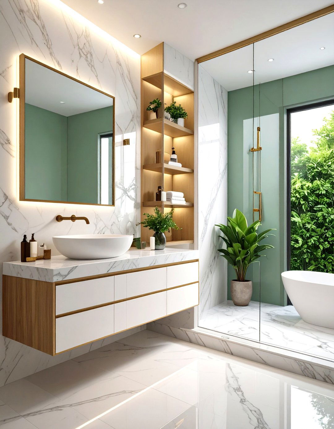 Small Bathroom Marble Corner Shelving Luxury - 20 Small Bathroom Shelving Ideas