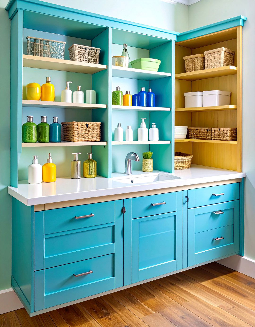 Small Bathroom Under Sink Shelving Organization - 20 Small Bathroom Shelving Ideas